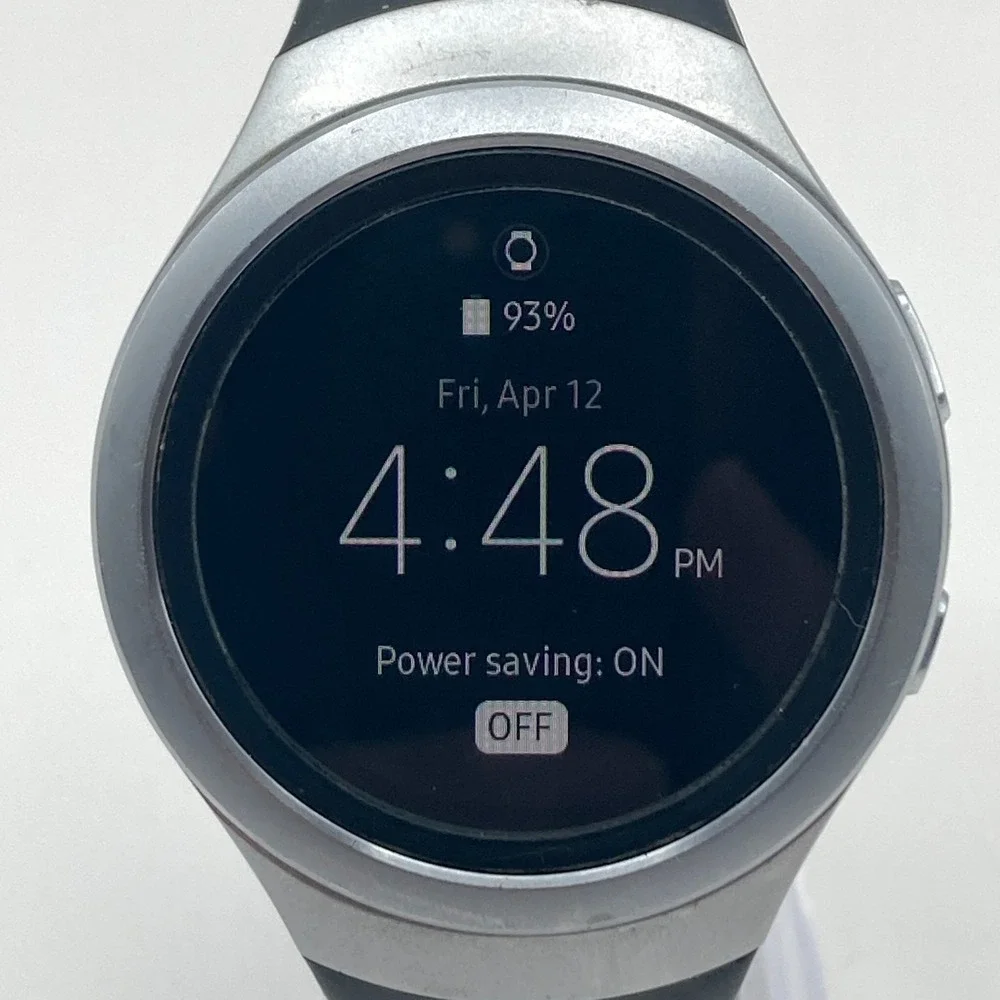 Samsung Gear S2 Smart Watch 44mm SM-R730A Works Silver Tone